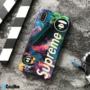 Blue-Ray Sup BAPE AAPE Camo Mirror iPhone Case